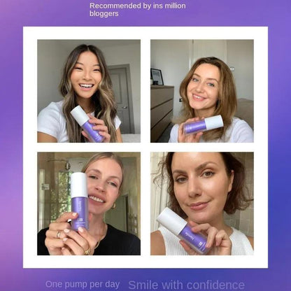 HISMILE V34 Teeth Removing Deep Smoke Stains Gingiva Protection Purple Orthopedic Toothpaste, Purple Teeth Whitening Toothpaste Kit