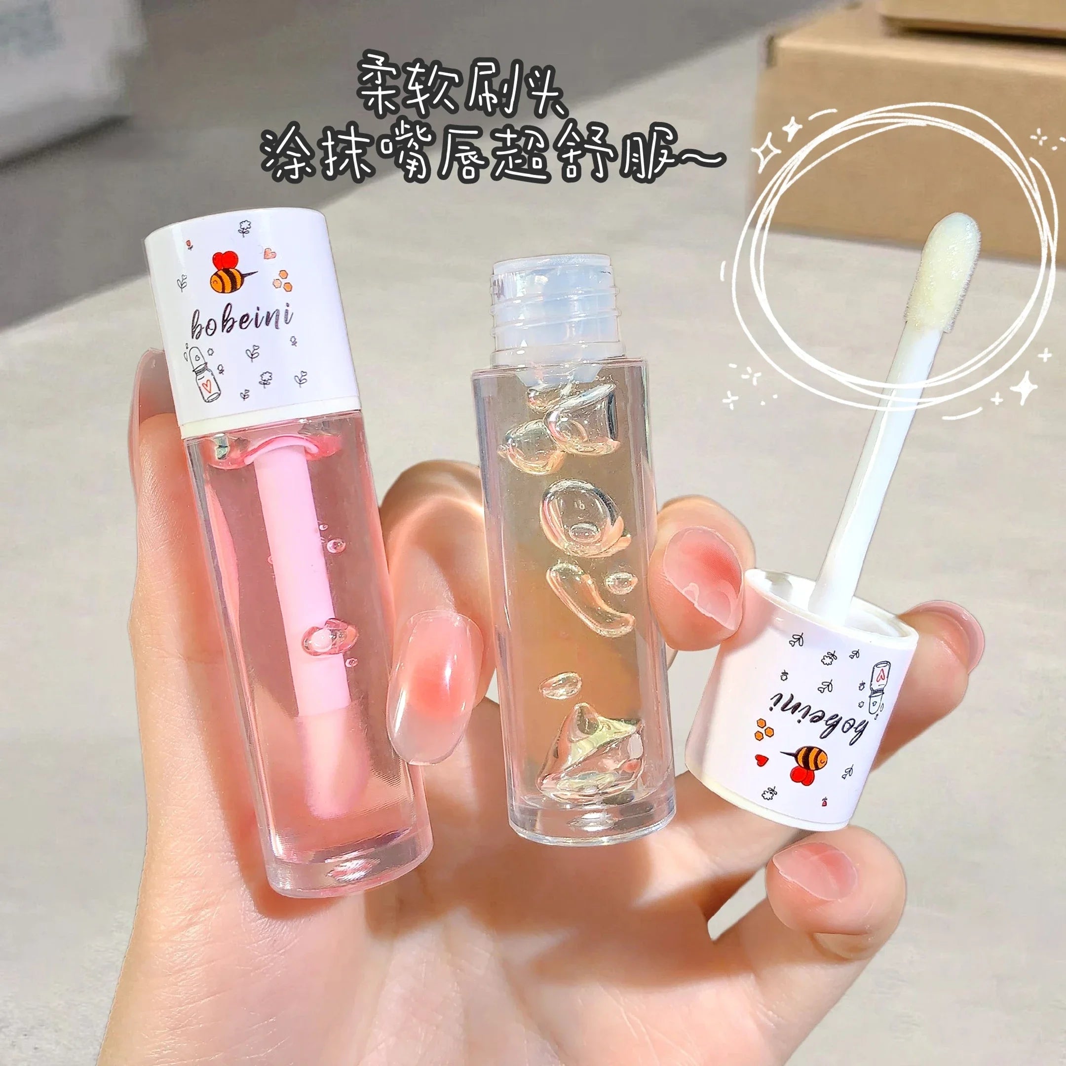 Peach Honey Lip Oil Gloss – Hydrating, Non-Sticky Balm
