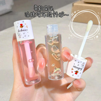 Peach Honey Lip Oil Gloss – Hydrating, Non-Sticky Balm