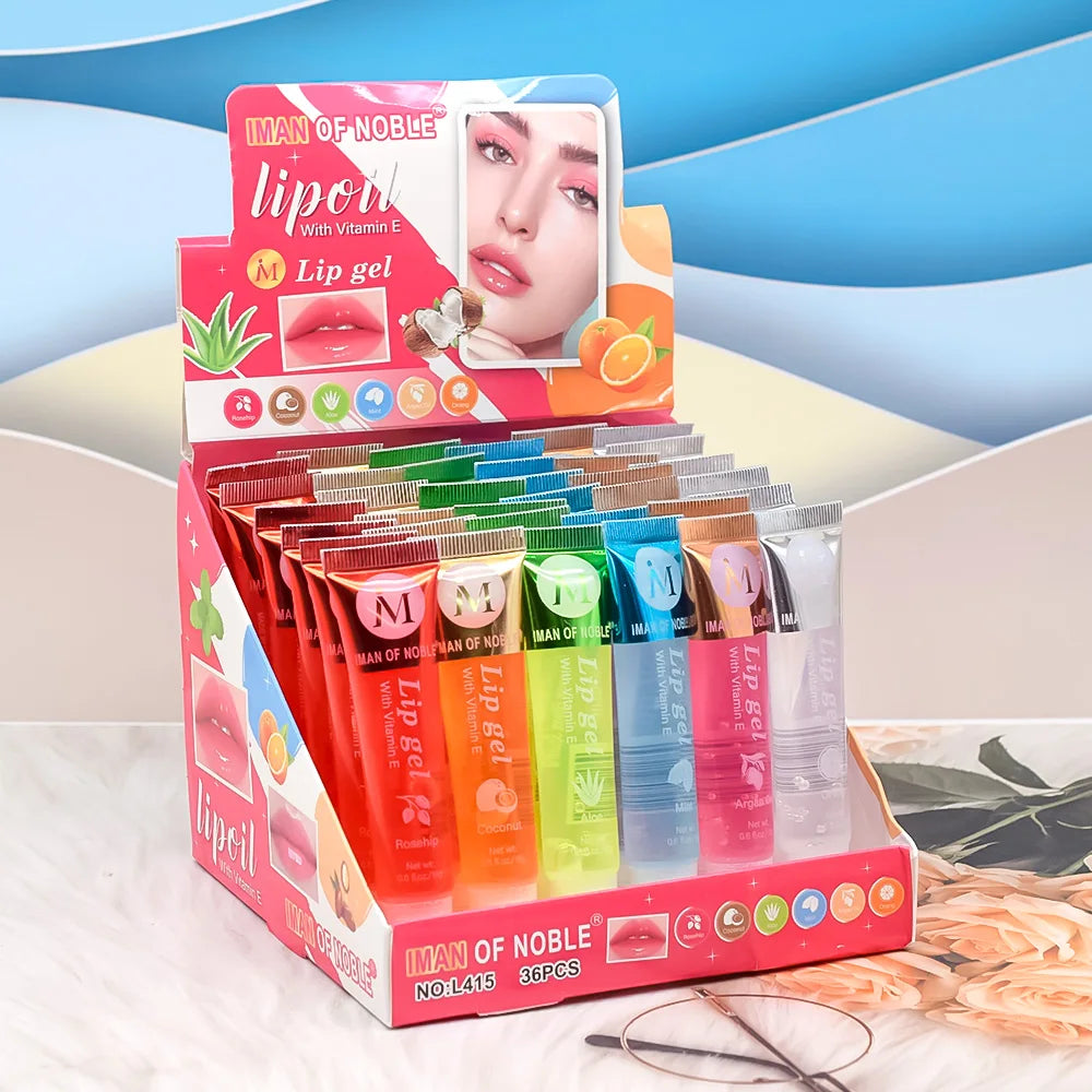 Fruity Hydrating Glossy Lip Gloss Set – 6-Piece Kit